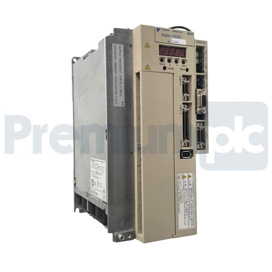Used YASKAWA SGDH-30DE / SGDH30DE SIGMA II SERVOPACK AMPLIFIER 400V 3kW w/JUSP-NS500