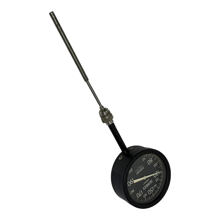 Used Foxboro Vintage Industrial Mechanical Dial Thermometer 50-200°F