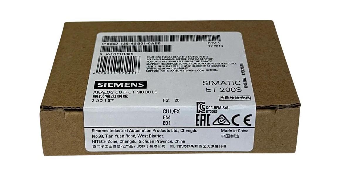Used SIEMENS 6ES7 135-4GB01-0AB0 / 6ES71354GB010AB0 SIMATIC ET 200S ANALOG OUT NSFS