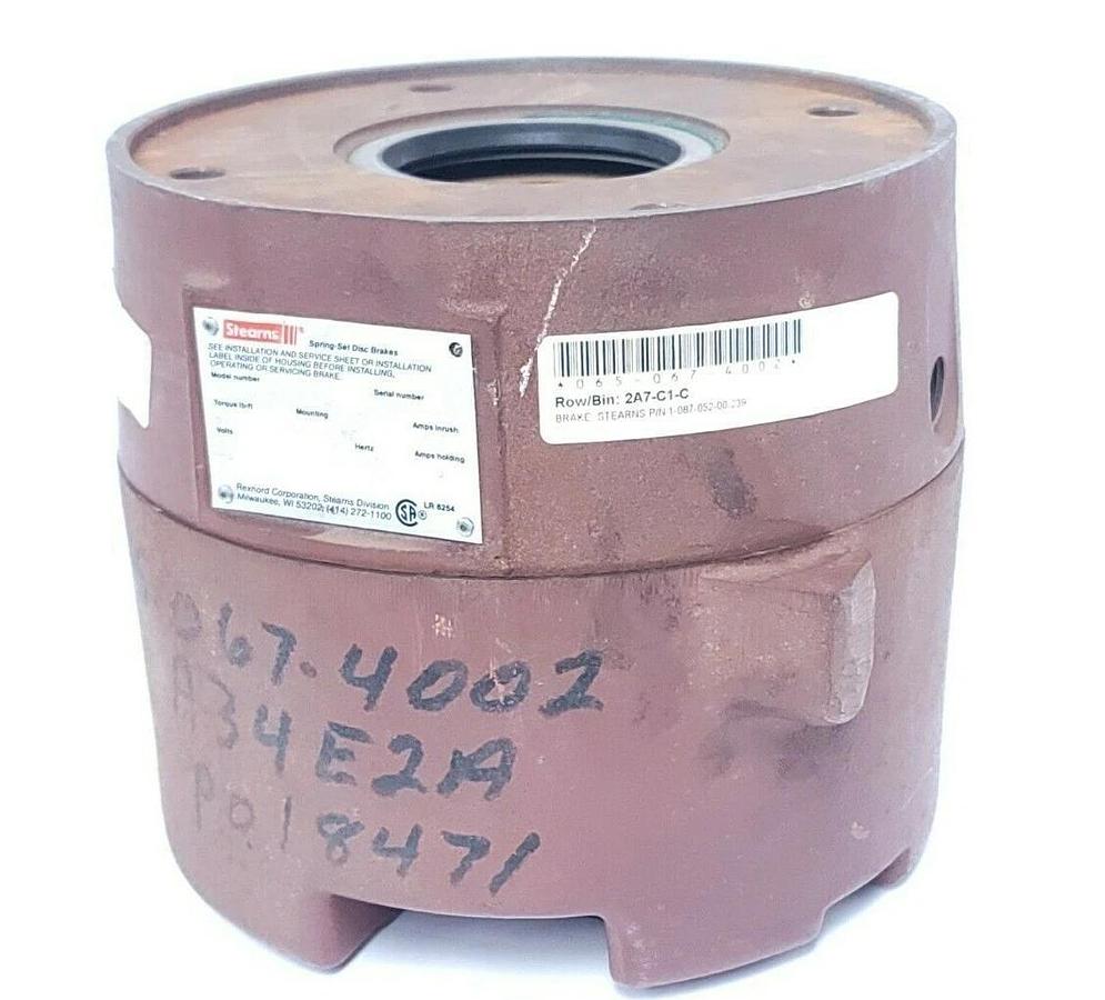 Used REXNORD STEARNS 108705200239 SPRING SET DISC BRAKE REV. B TORQUE LB-FT 50