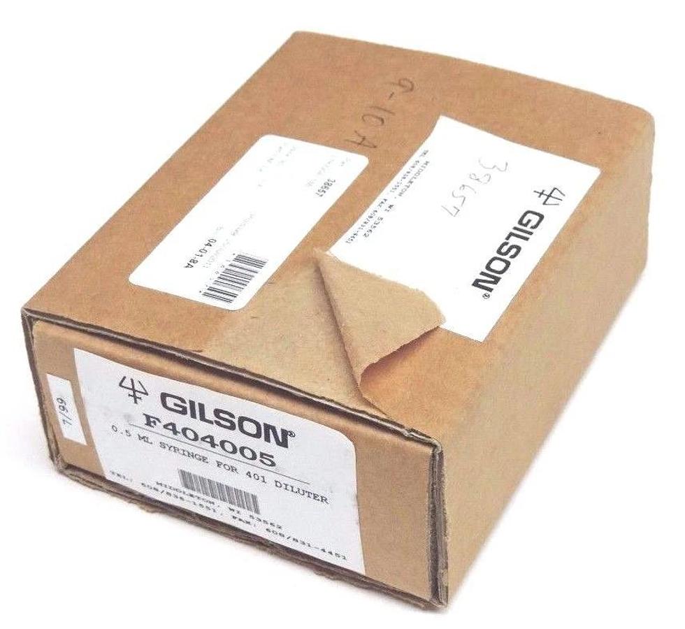 Used NIB GILSON F404005, 0.5 ML SYRINGE FOR 401 DILUTER