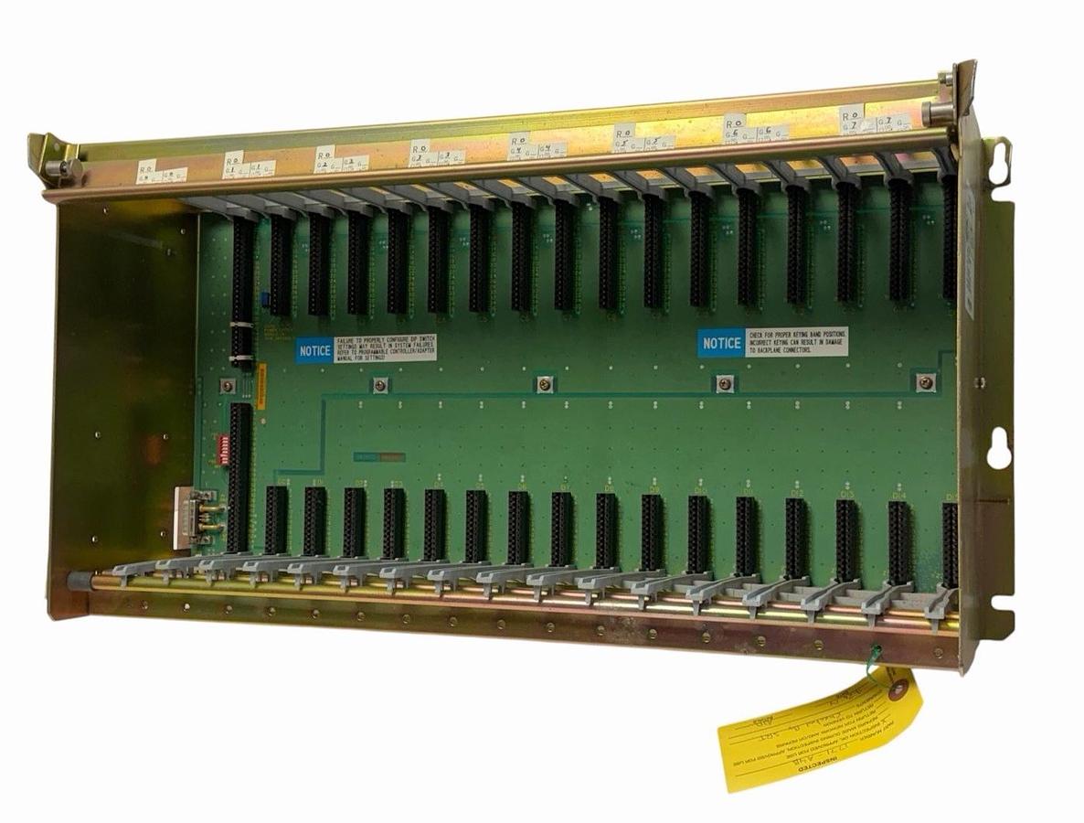 Used ALLEN BRADLEY 1771-A4B /B 16 SLOT I/O CHASIS REV. K03 P/N: 96814808 A01 SER. B
