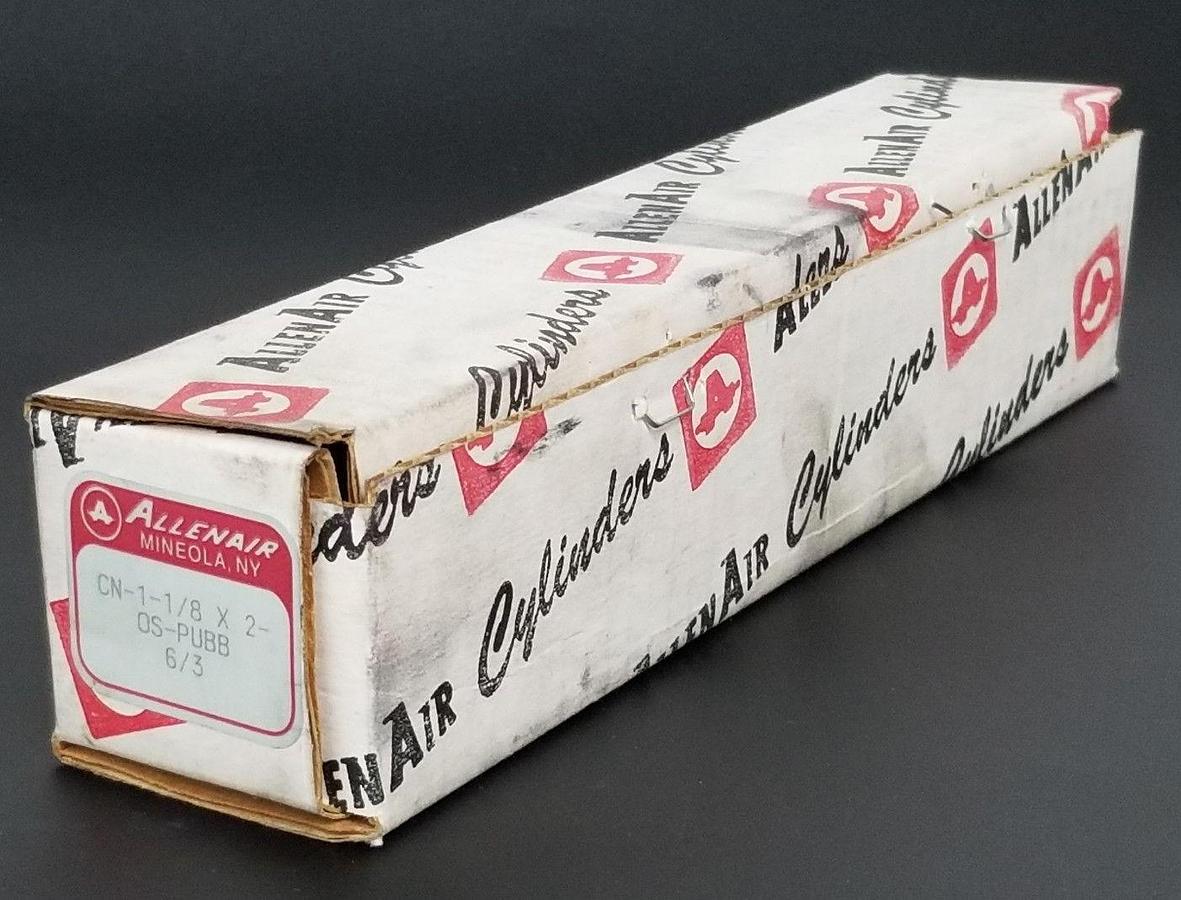 NIB ALLENAIR CN-1-1/8 X 2-OS-PUBB PNEUMATIC CYLINDER