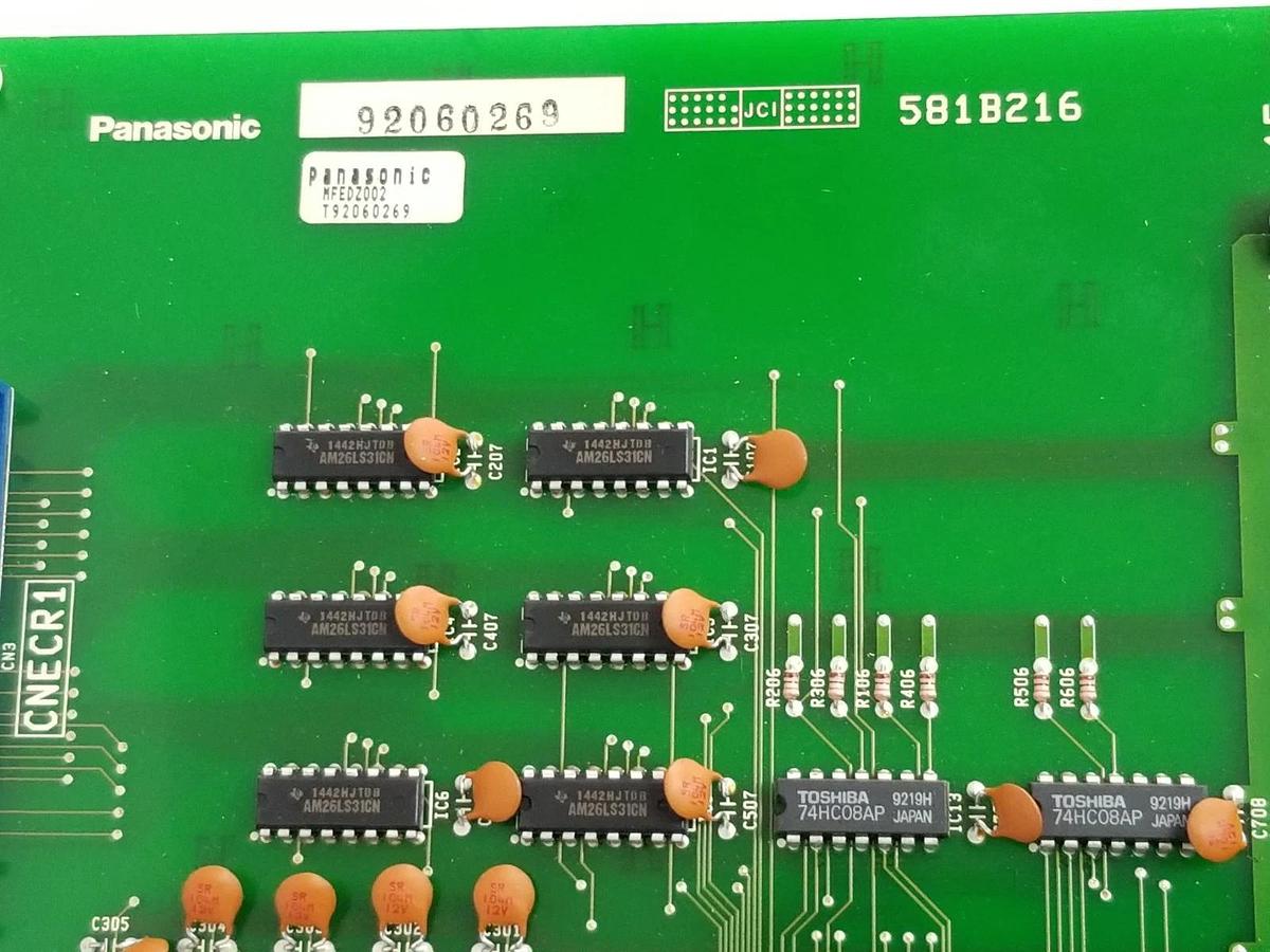 Used PANASONIC UM857 CONTROL BOARD MFEDZ002 581B216