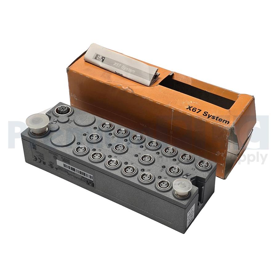 Used B&R X67DI1371.L08 REV. F0 I/O DIGITAL INPUT MODULE 16-INPUTS 24VDC M8-CONN NSMP