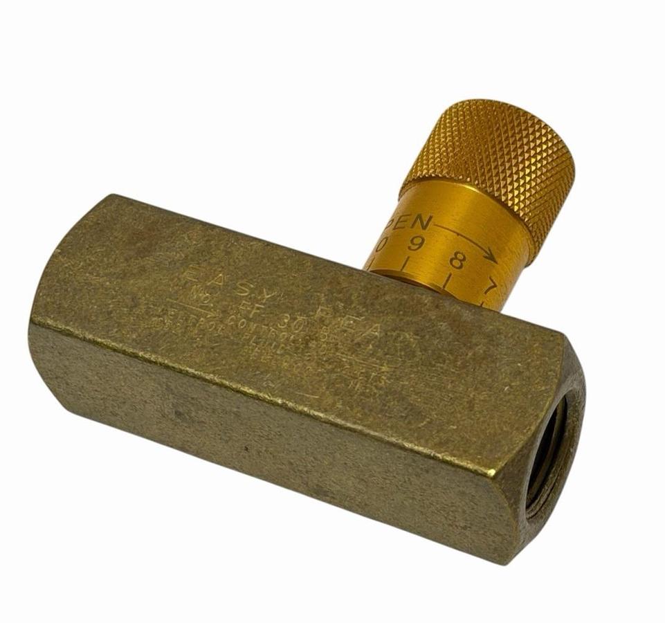 Used NEW DELTROL EASY READ EF-30-B FLOW CONTROL VALVE LINE MOUNTED 1/2'' NPT EF30B