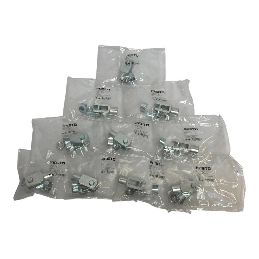 Used Festo SG-M10X1,25 Rod Clevis Mounting Foot Material 6144 Box of 10 - New Sealed