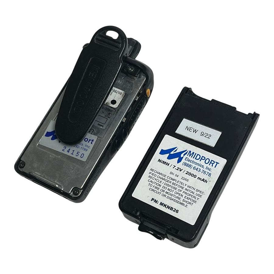 Used Kenwood TK-3360 Two-Way Radio with KSC-25 Rapid Charger No Antenna