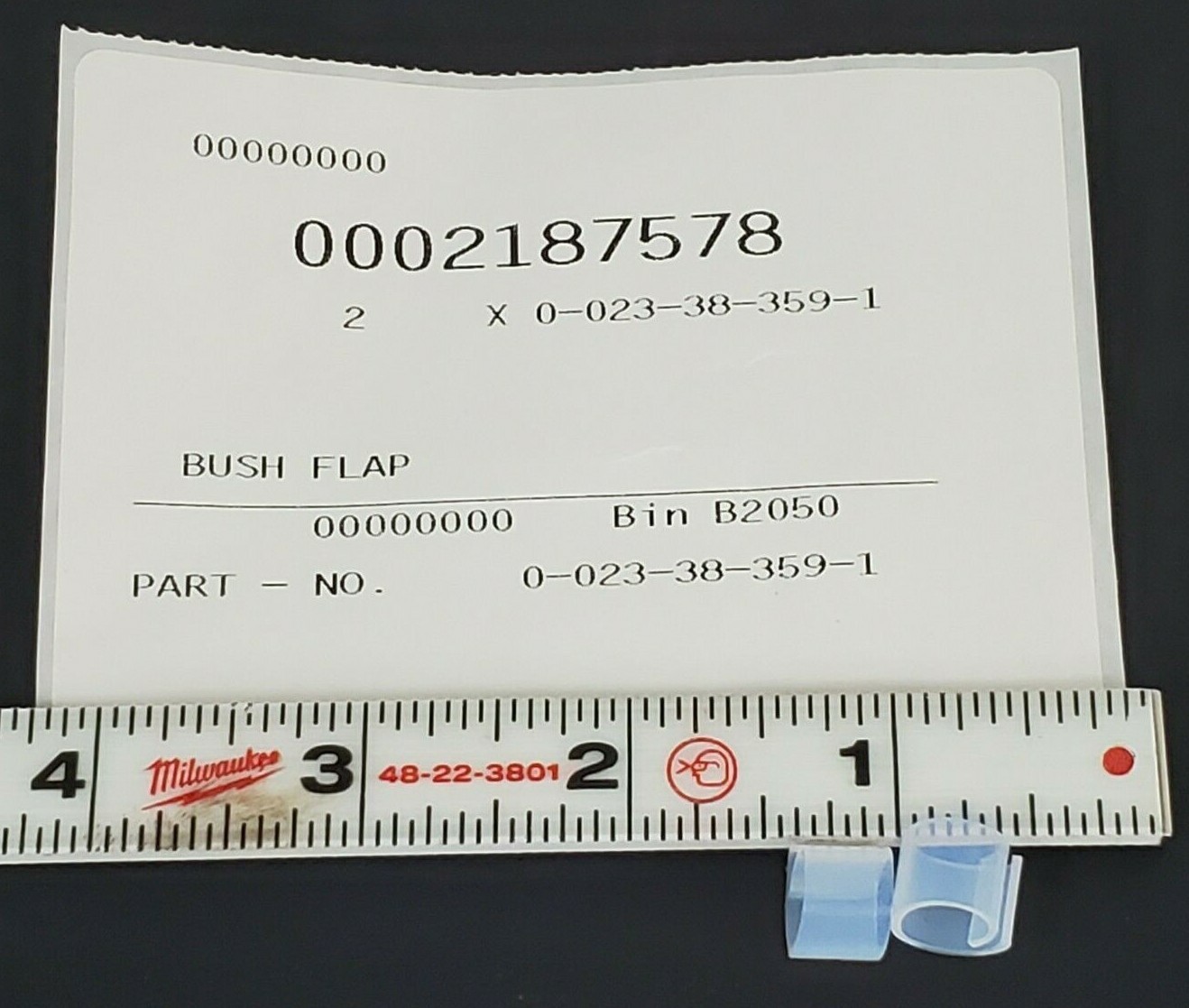 Used LOT OF 2 NEW KRONES 0-023-38-359-1 BUSH FLAPS 0023383591, 0002187578