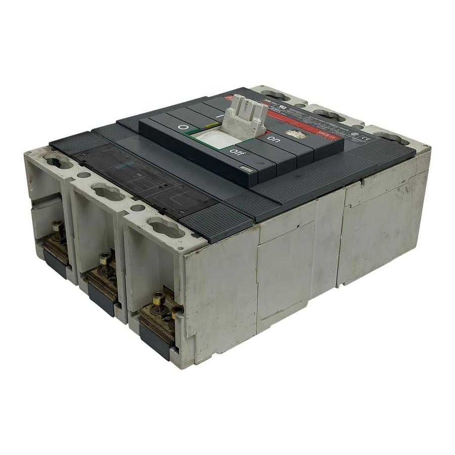 Used ABB SACE S6H Isomax 600A Circuit Breaker 3 Pole 3P 600V Type S6 Used
