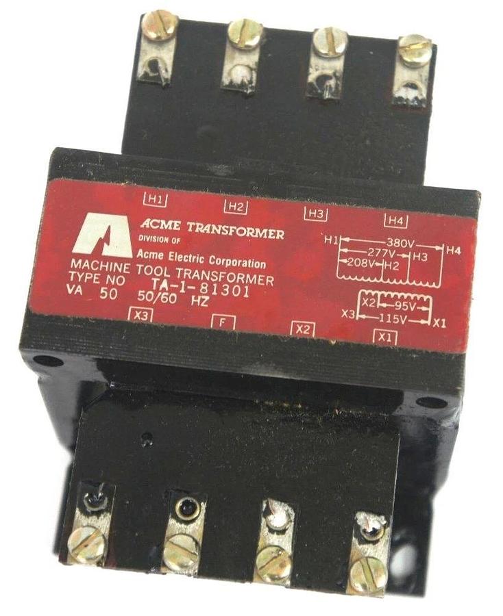 Used NIB ACME ELECTRIC CORPORATION TA-1-81301 INDUSTRIAL CONTROL TRANSFORMER VA 50