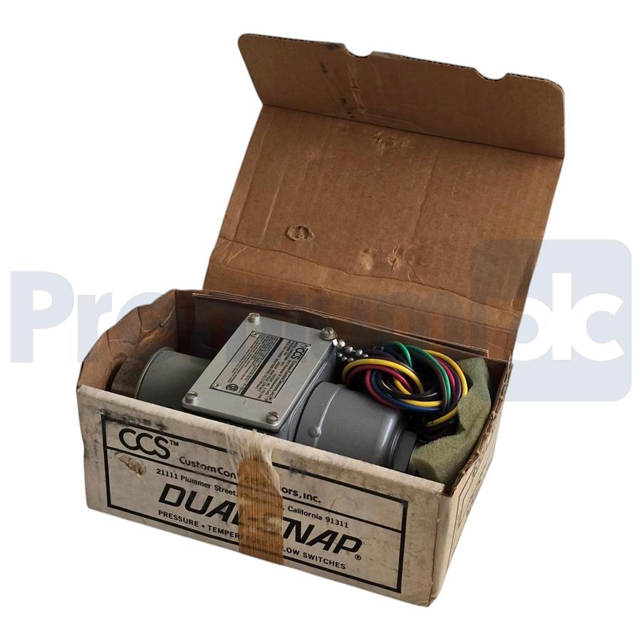 Used CCS Custom Control Sensors 646GZEM5-7011 Dual-Snap Pressure Switch 300-1000 PSIG
