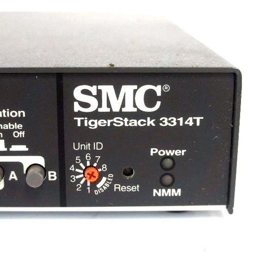 Used SMC 3314T TIGERSTACK MULTI-SEGMENT STACKABLE HUB