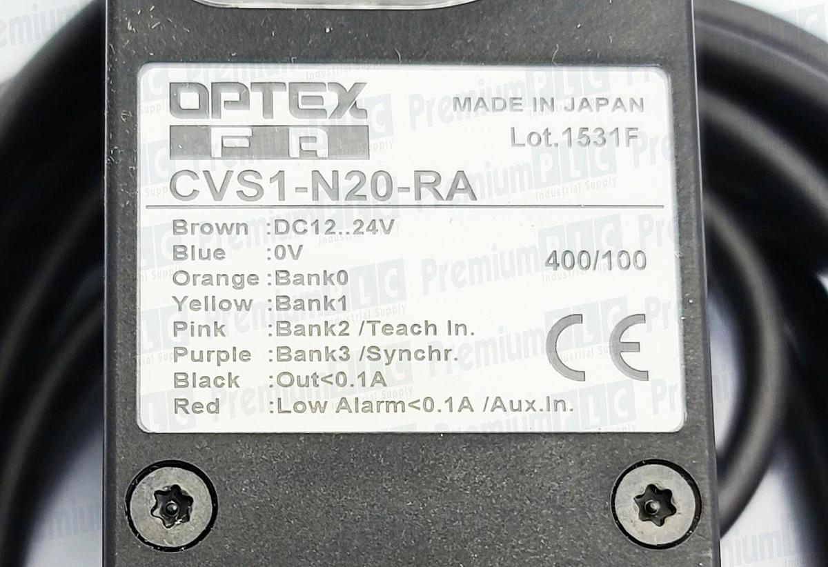 OPTEX CVS1-N20-RA COLOR AREA SENSOR 20 DEGREE DETECTION ANGLE NPN CVS1N20RA