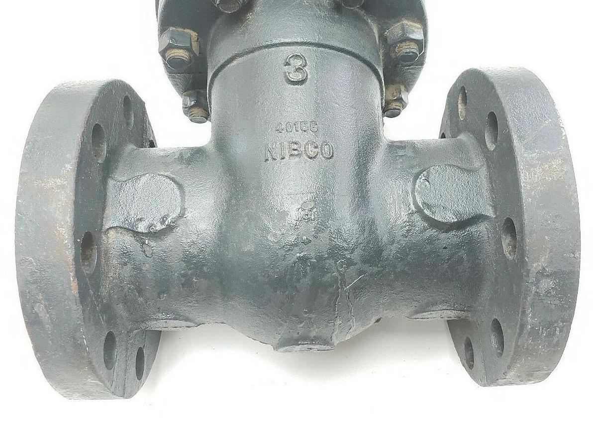 Used NIBCO F-667-0 IBBM 3" GATE VALVE 250 SWP 500 WOG 40155 F6670