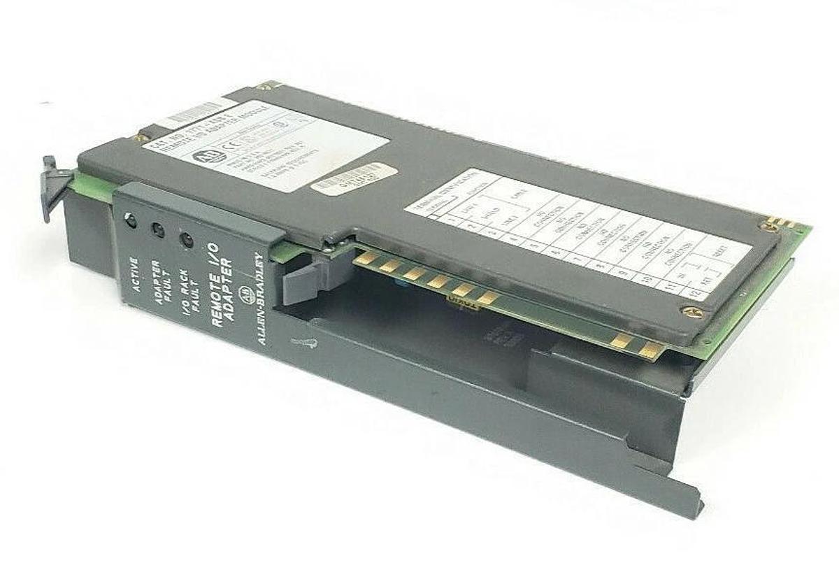 Used ALLEN BRADLEY 1771-ASB/E REMOTE I/O ADAPTER H/W REV: A01 SER. E F/W REV: H