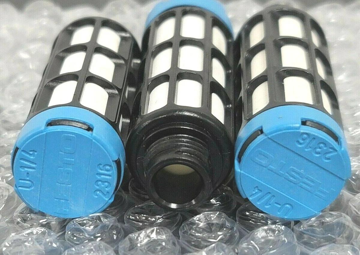 LOT OF 3 NEW FESTO U-1/2 SILENCER PNEUMATIC MUFFLERS 2316
