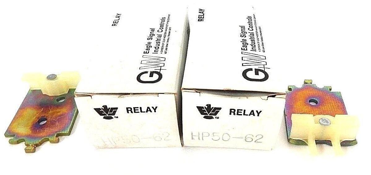 Used LOT OF 2 NIB EAGLE SIGNAL HP50-62 RELAY ARMATURE AND FORK ASSEMBLIES HP5062
