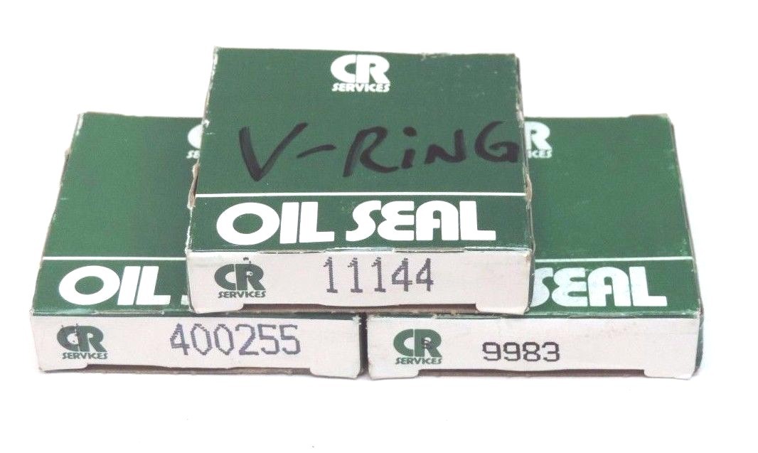 Used LOT OF 3 NIB CHICAGO RAWHIDE OIL SEALS 9983 , 11144 , 400255