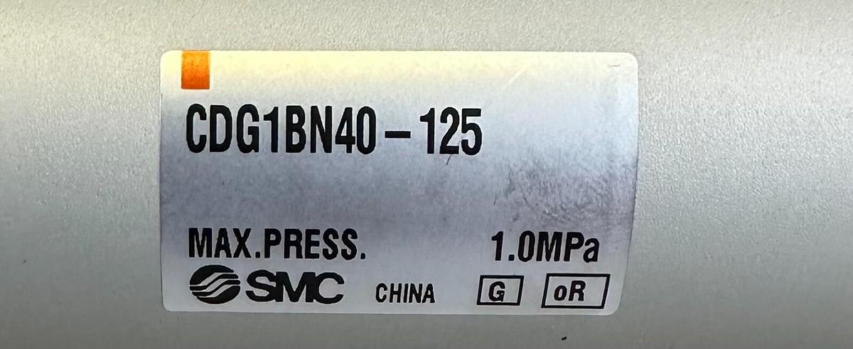 Used NEW SMC CDG1BN40-125 / CDG1BN40125 PNEUMATIC CYLINDER CG1 1.0MPa DOUBLE ACTING