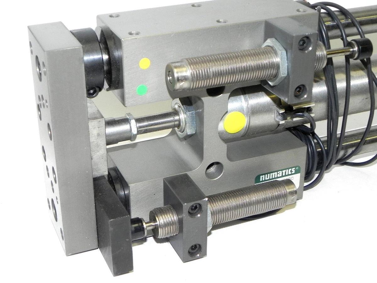 Used NUMATICS SH15012LB12CSC LINEAR SLIDE SH SERIES 1 1/2" BORE 12" STROKE W/SWITCH