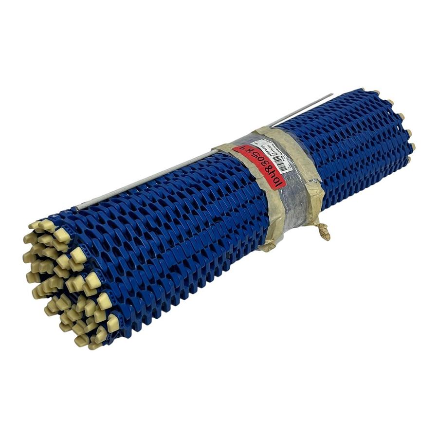 Used uni Flex SNB-CR Modular Plastic Conveyor Chain 538mm W x 1M Blue 80092705 New