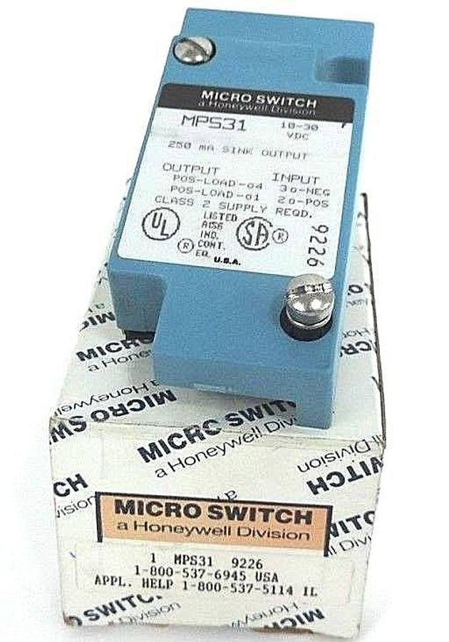 Used NIB HONEYWELL MICRO SWITCH MPS31 PLUG IN BASE FOR PHOTO HEAD 10-30VDC