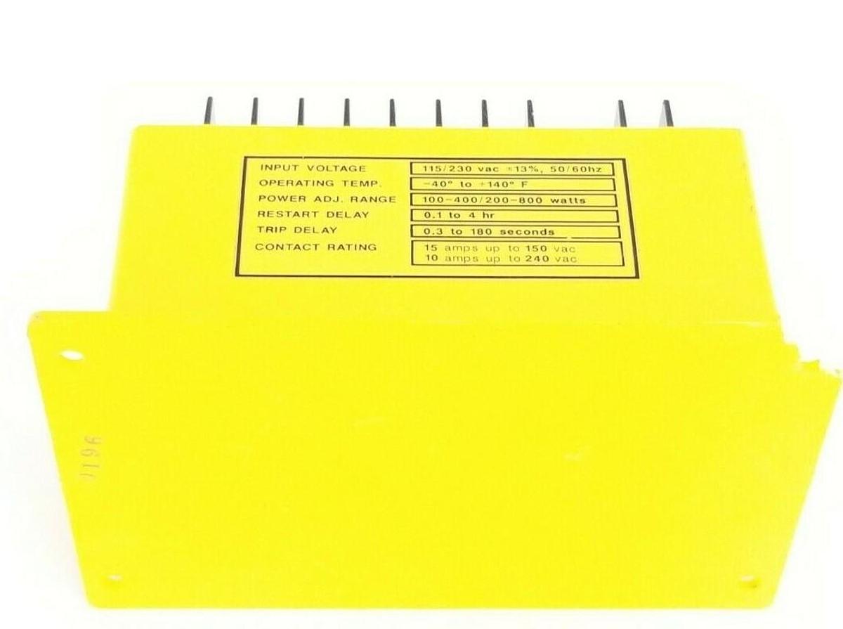 Used WARRENDER MODEL LM-3 MOTOR LOAD MONITOR LM3, 115/230 VAC