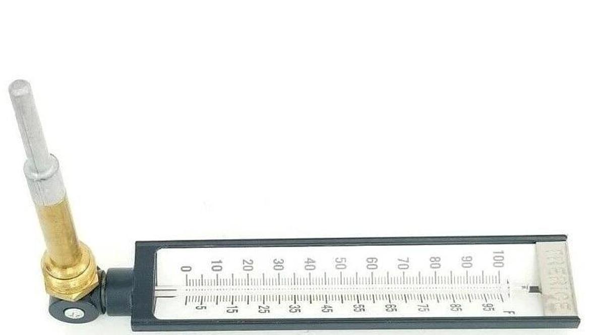 Used TRERICE 0-100 DEG. F INDUSTRIAL THERMOMETER