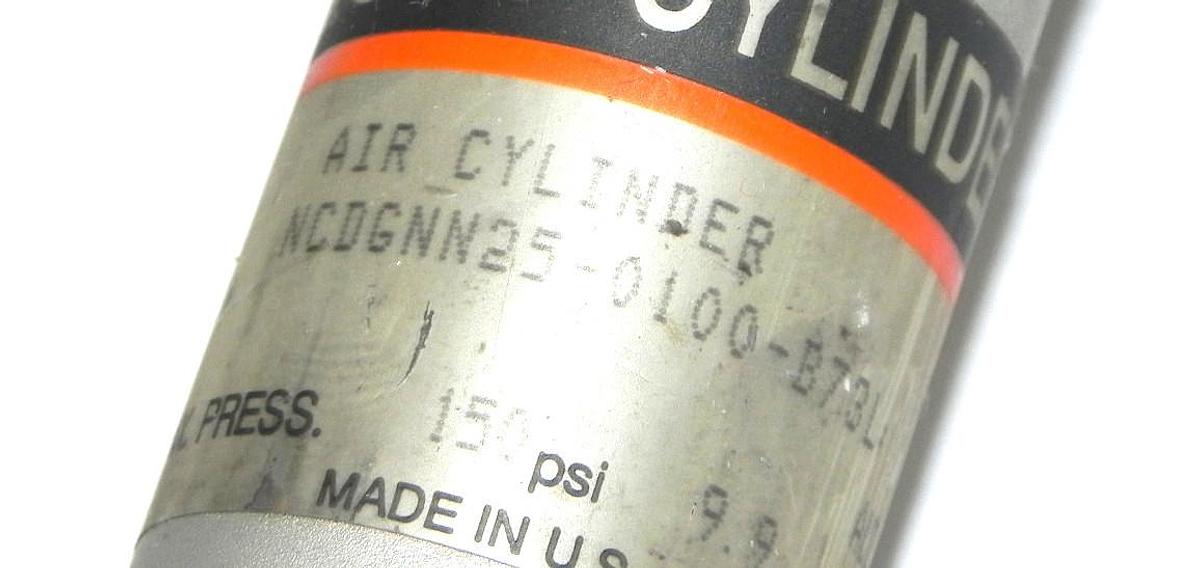 Used LOT OF 2 NEW SMC NCDGNN25-0100-B73L AIR CYLINDERS NCDGNN250100B73L