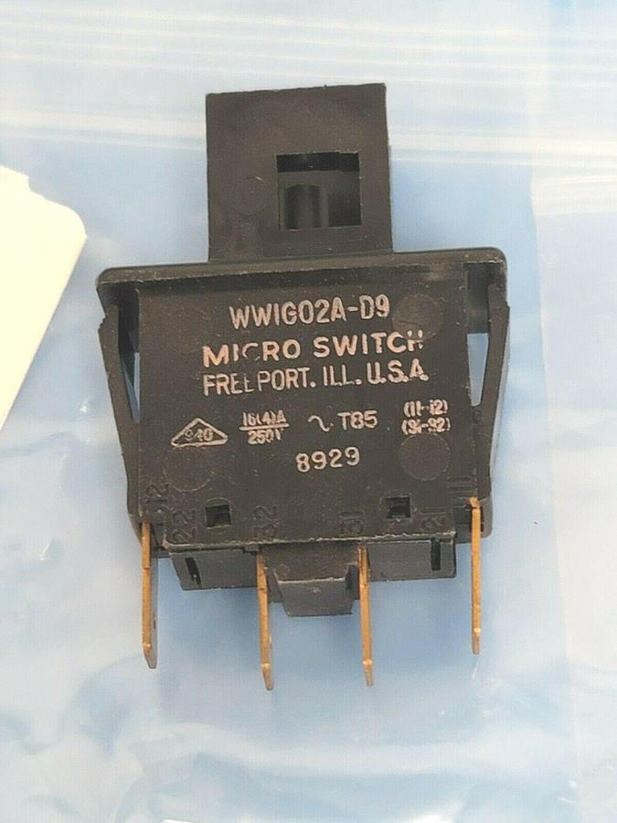 Used LOT OF 10 NEW HONEYWELL MICRO SWITCH WW1G02A-D9 LARGE BASIC SWITCHES WW1G02AD9