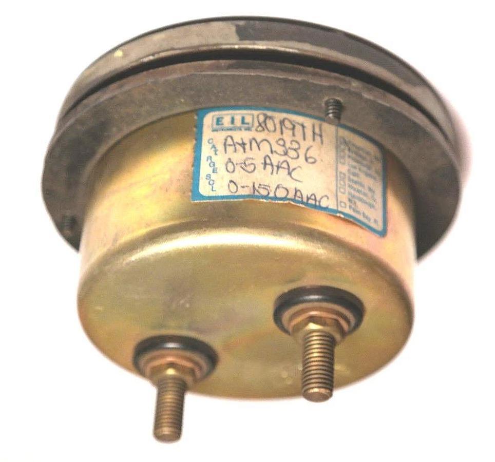 Used E.I.L. 8019TH ATM336 AMP METER / GAUGE 0-150 A.C. AMPERES, A-11490