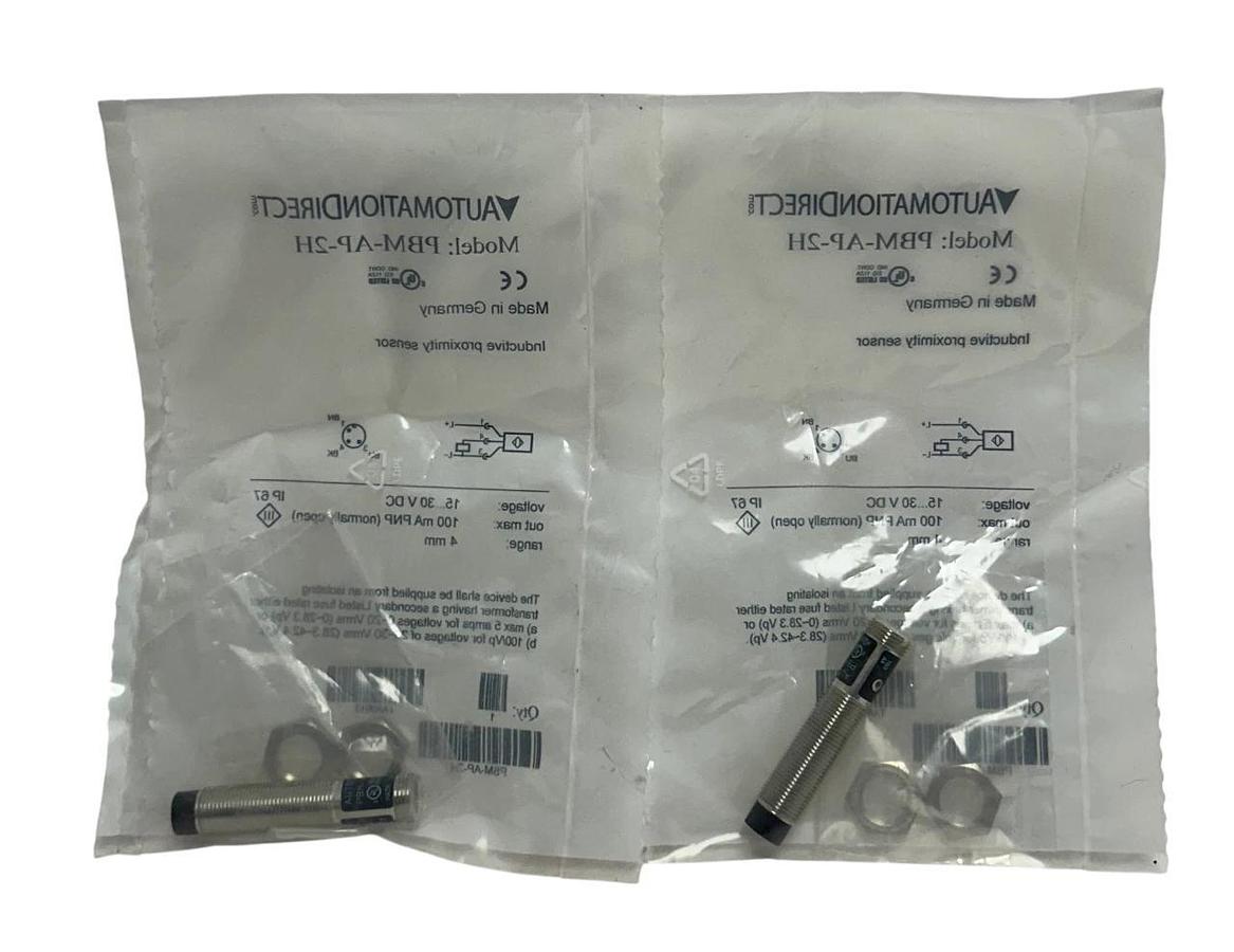 2 AUTOMATIONDIRECT PBM-AP-1H / PBMAP1H INDUCTIVE PROXIMITY SENSORS PNP NSMP