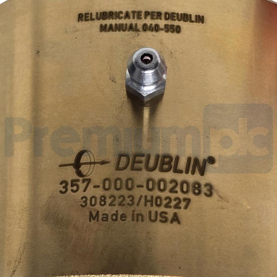 Used Deublin 357-000-002083 Rotary Union 1" NPT RH Duo-Flow Water Steam Oil NSMP