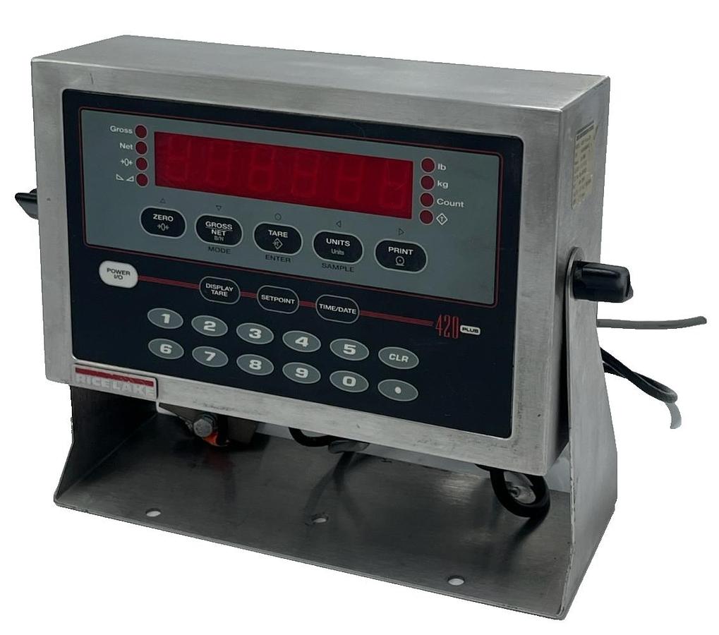 Used Rice Lake 420 Plus -2A Indicator 85124/01 & (2) RL20000I-25 S-Beam Load Cells