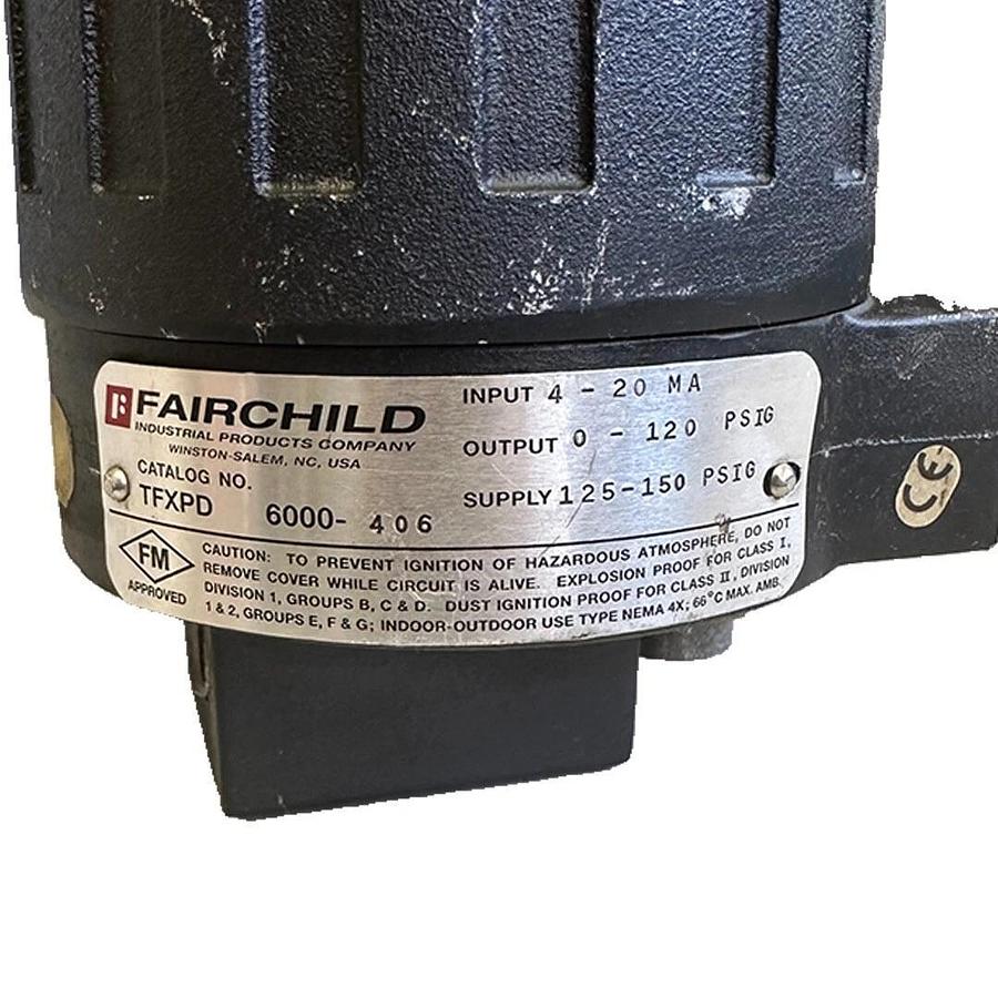 Used FAIRCHILD TFXPD6000-406 / TFXPD6000406 EXPLOSION PROOF TRANSDUCER 4-20MA