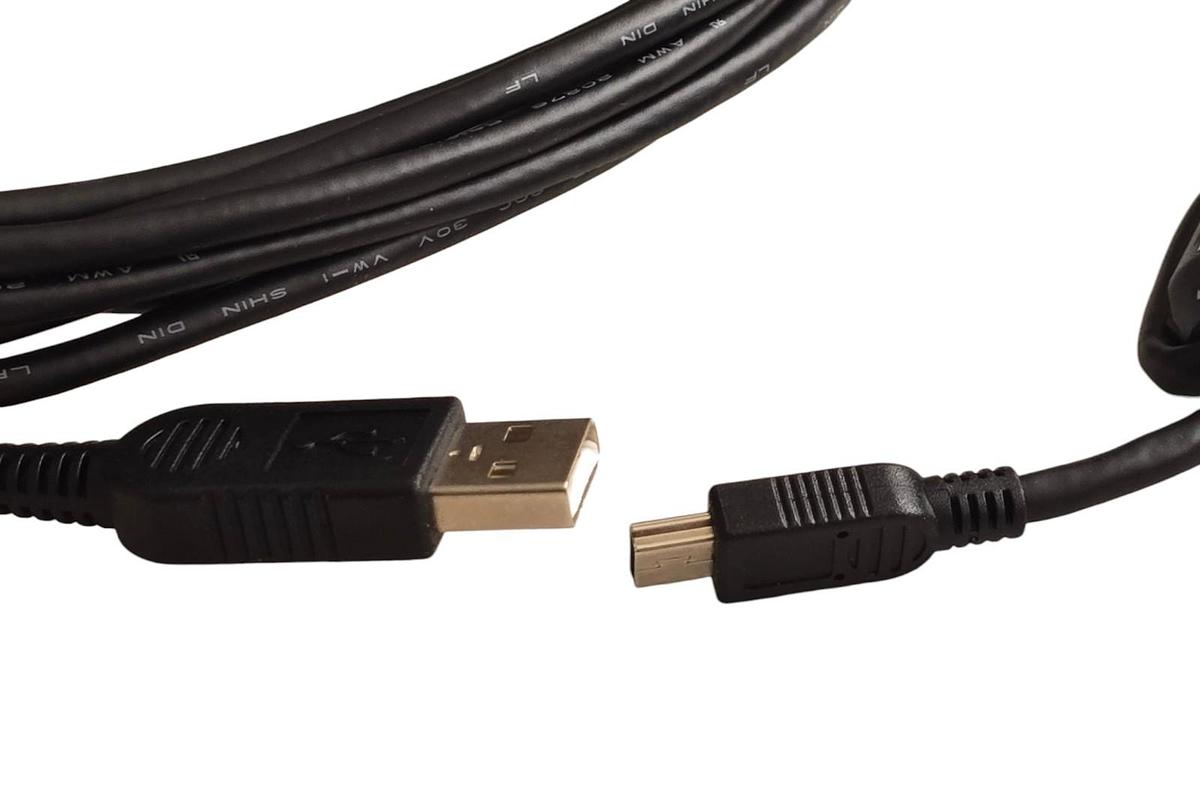Used Mitsubishi MR-J3USBCBL3M USB Mini-B Servo Communication Cable 3m NSMP