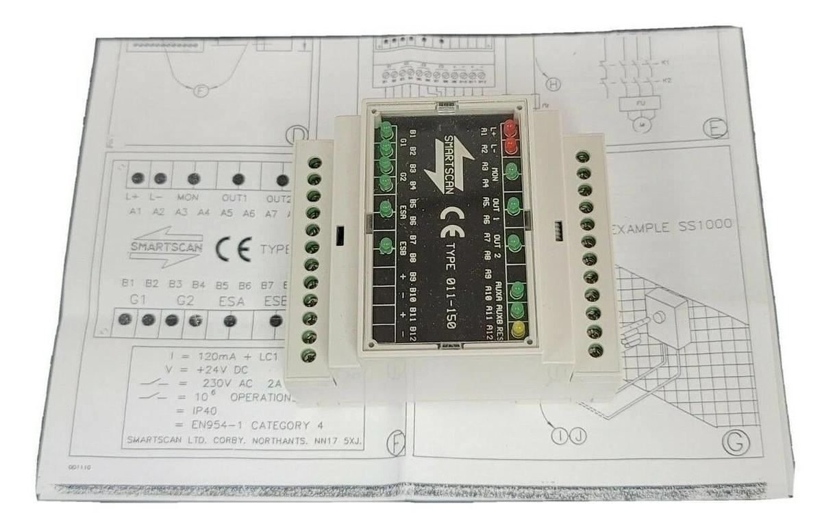 NEW SMARTSCAN 011-150 LIGHT CURTAIN 011150, 24V DC 011150