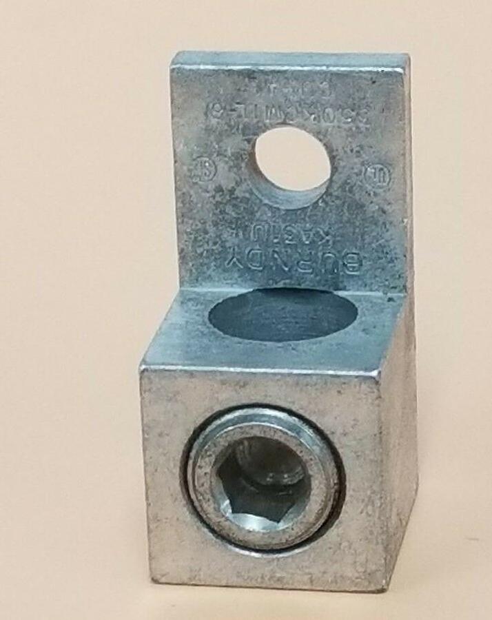 Used BURNDY KA31-U CONNECTOR TERMINAL LUG 350KCMIL-6, CU9AL, KA31U