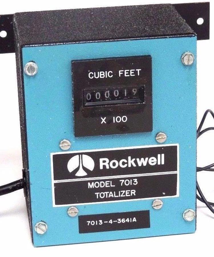 Used ROCKWELL MODEL 7013 REMOTE TOTALIZER 7013-4-3641A 701343641A