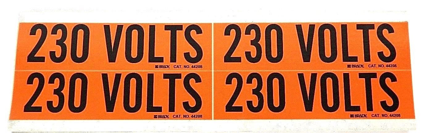 Used LOT OF 11 NEW BRADY 44208 CONDUIT & VOLTAGE MARKER 230 VOLTS