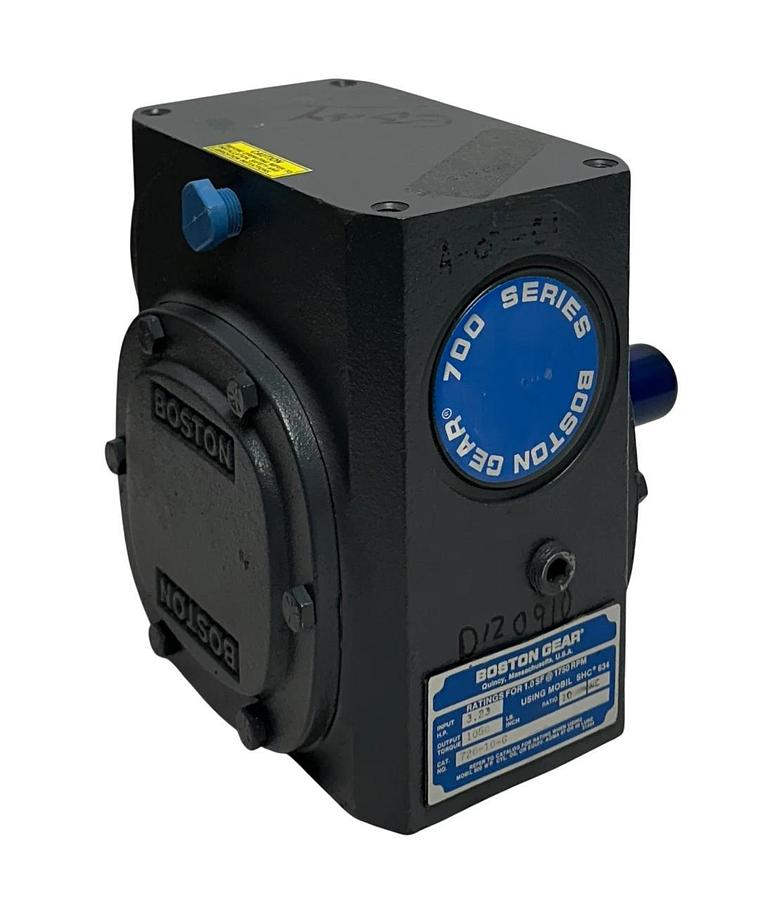BOSTON GEAR 726-10-G / 51738 RIGHT ANGLE WORM GEAR SPEED REDUCER 10:1 RATIO NSNP
