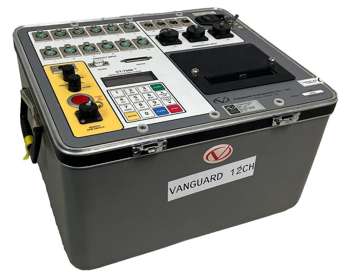 Refurbished Vanguard Instruments CT-7500 Digital Circuit Breaker Analyzer EHV 12-Ch REPAIRED
