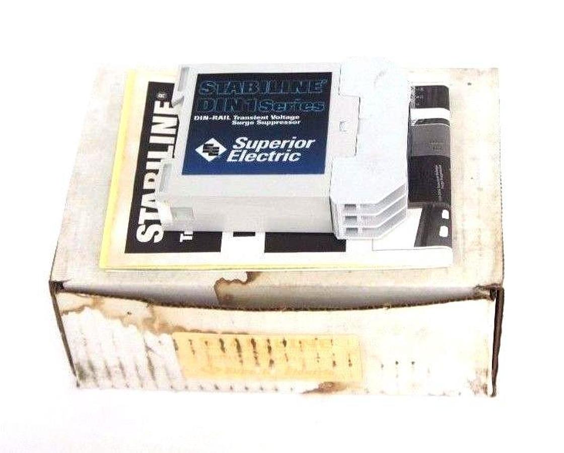 Used NIB SUPERIOR ELECTRIC DIN1-15-120-1G-15 TRANSIENT VOLTAGE SURGE SUPRESSOR 120V