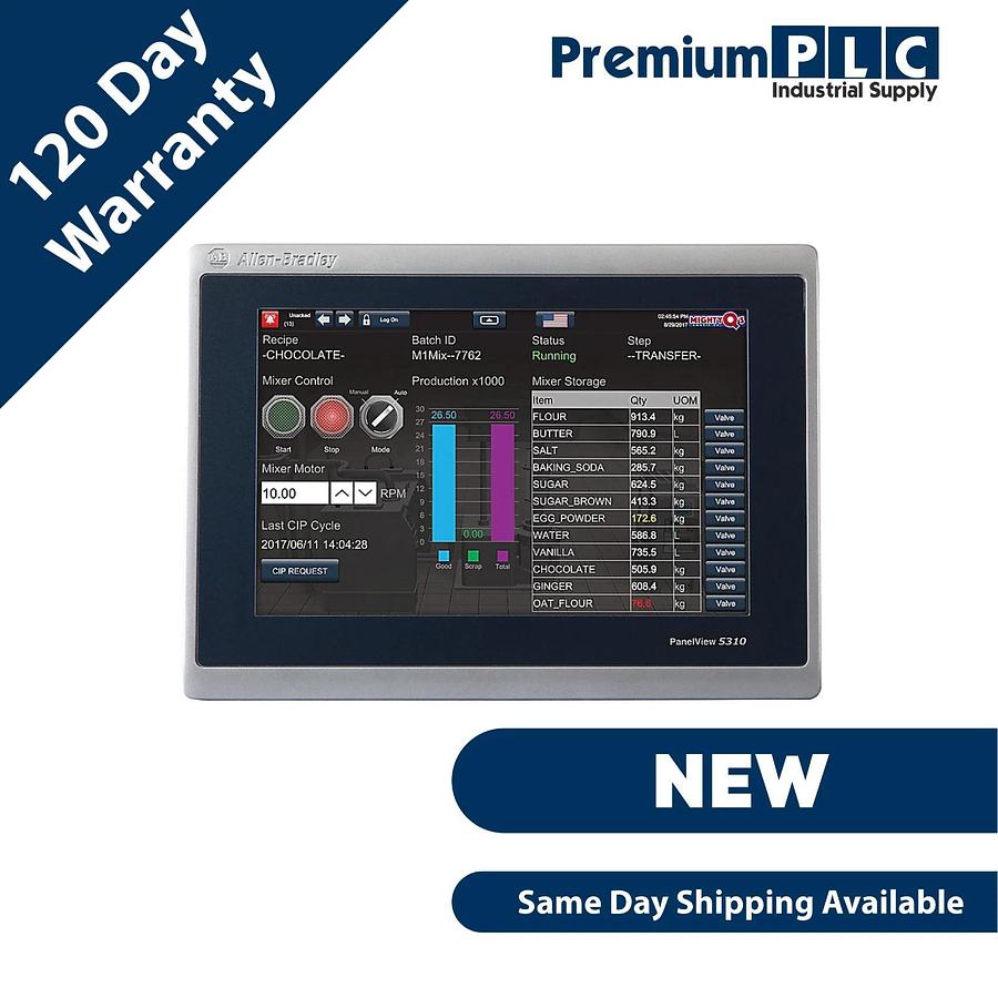 NEW ALLEN BRADLEY 2713P-T9WD1 /A PanelView 5310 9" TOUCH SCREEN DISPLAY 24VDC