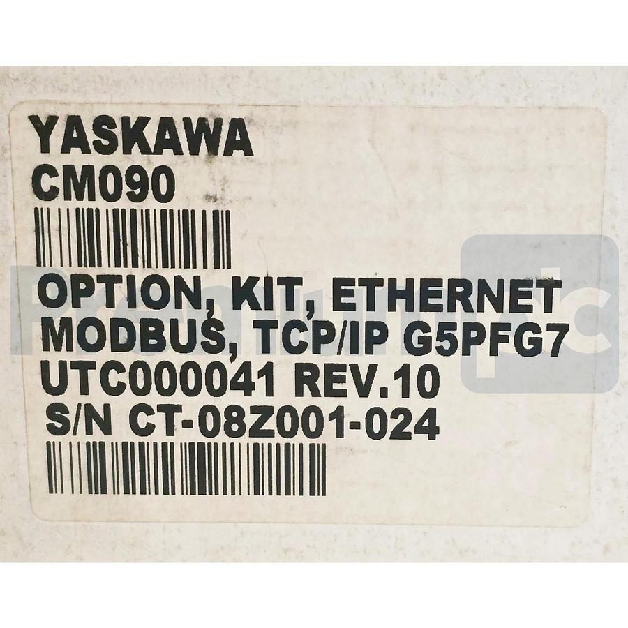 Yaskawa CM090 Ethernet Modbus TCP/IP Option Card Kit G5PFG7 Rev. 10 w/Accs. NSMP