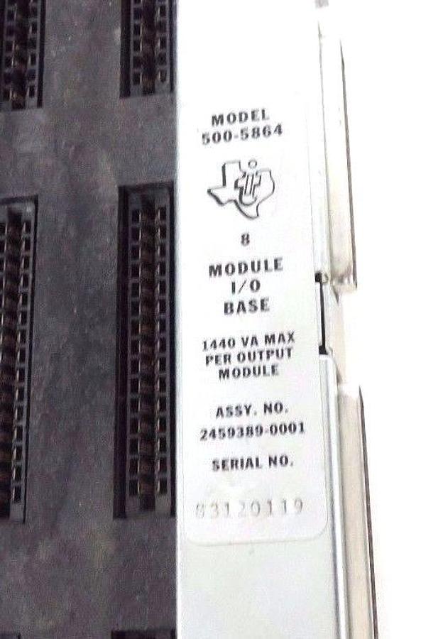 Used TEXAS INSTRUMENTS 2459389-0001 RACK 8-SLOT I/O, 500-5864, 24593890001 SIEMENS