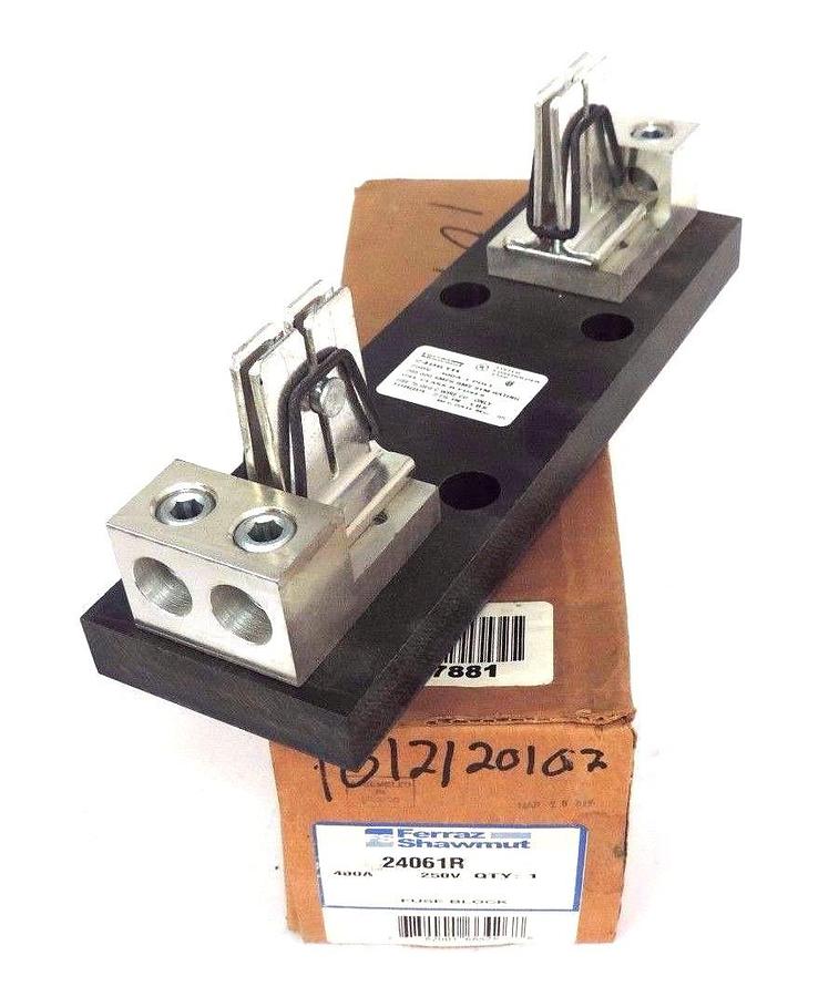 Used NIB FERRAZ SHAWMUT 24061R FUSE BLOCK 400A, 250V