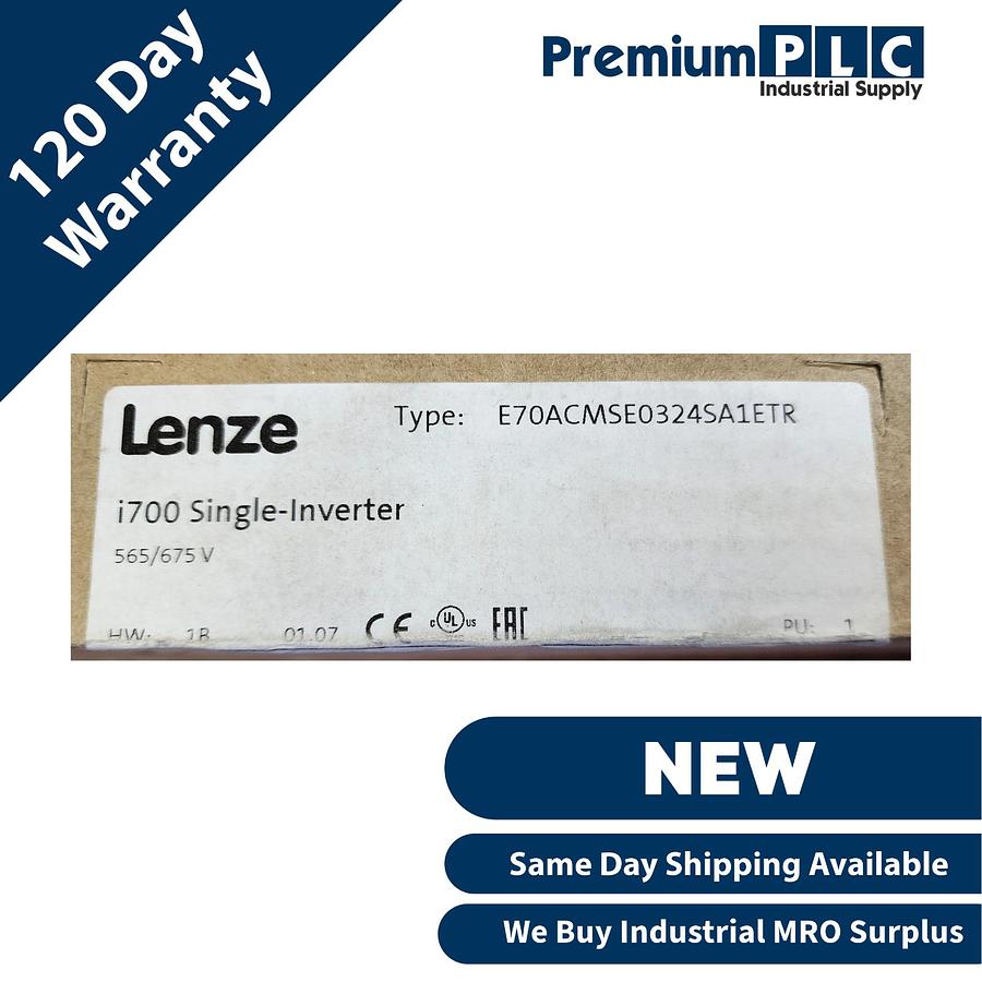 Used LENZE E70ACMSE0324SA1ETR i700 SERVO INVERTER SIGLE AXIS, 1 X 32A 565/675V NSMP