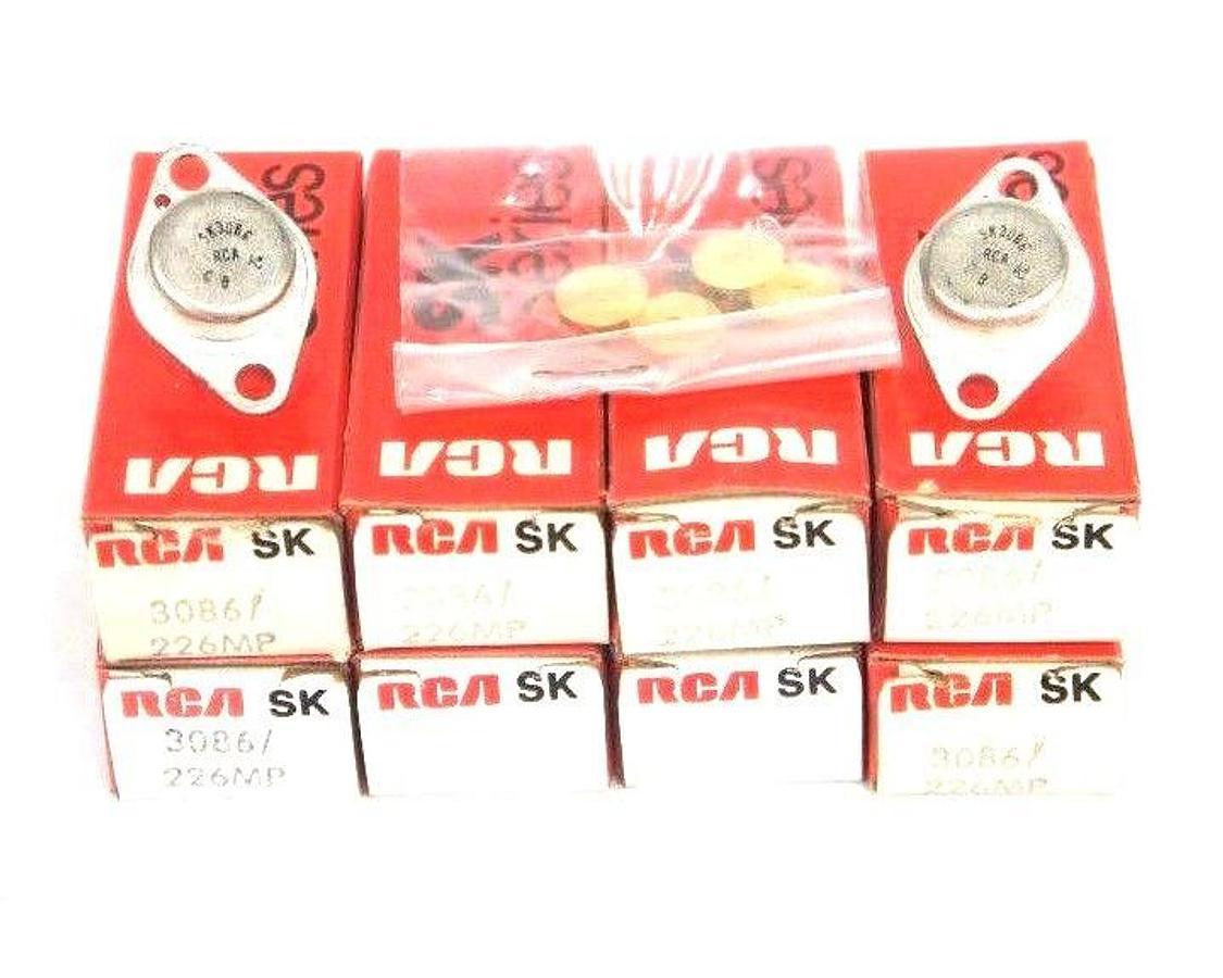 Used LOT OF 8 NEW RCA 3086 / 226MP SK3086 TRANSISTORS SK SERIES